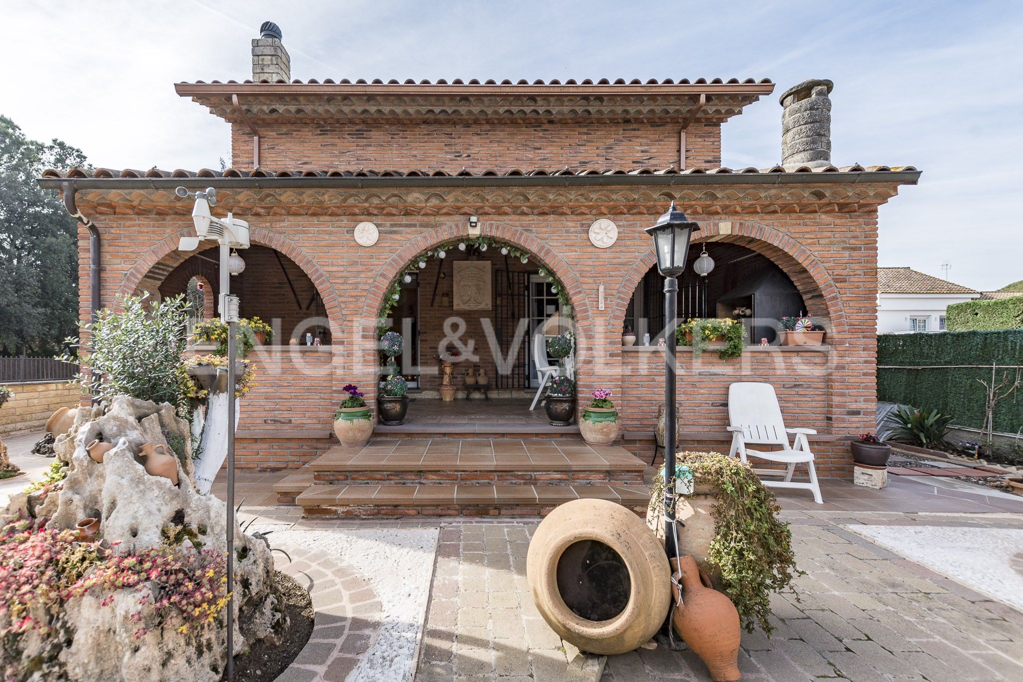 Vista exterior de Casa o xalet en venda en Cardedeu amb Calefacció, Jardí privat i Terrassa
