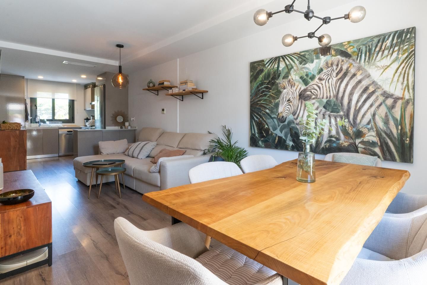 Living room of House or chalet for sale in Santa Pola  with Air Conditioner, Heating and Parquet flooring