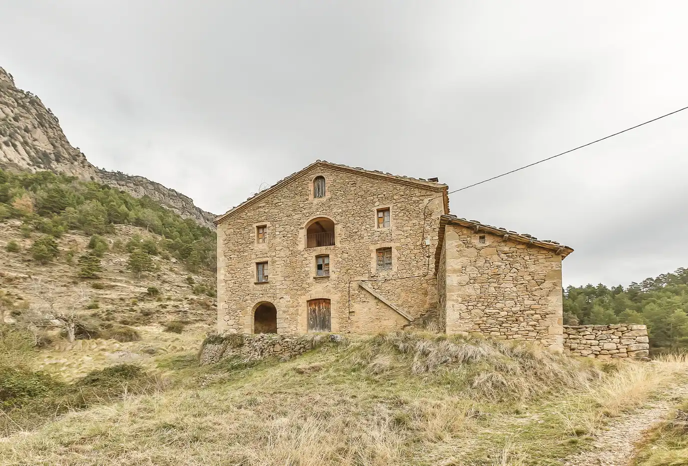 Vista exterior de Finca rústica en venda en Castell de l'Areny