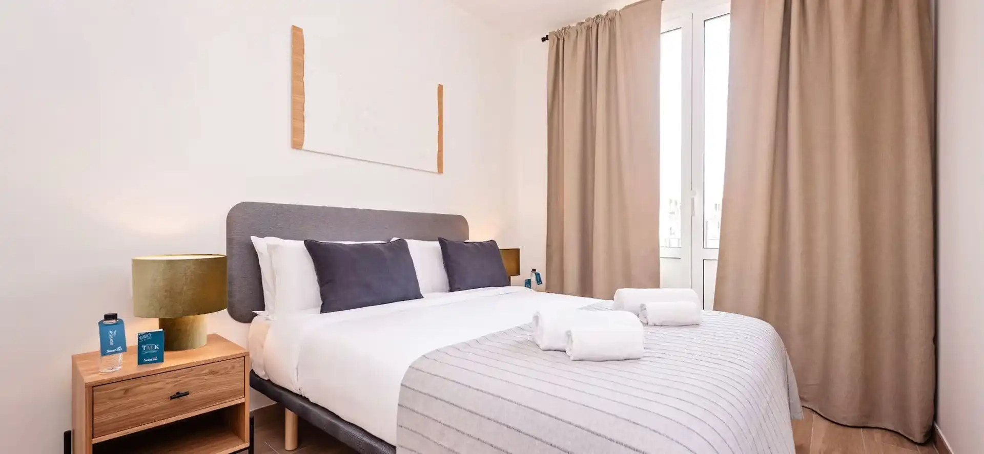 Schlafzimmer von Wohnung zur Miete in Barcelona mit Klimaanlage, Heizung und Möbliert