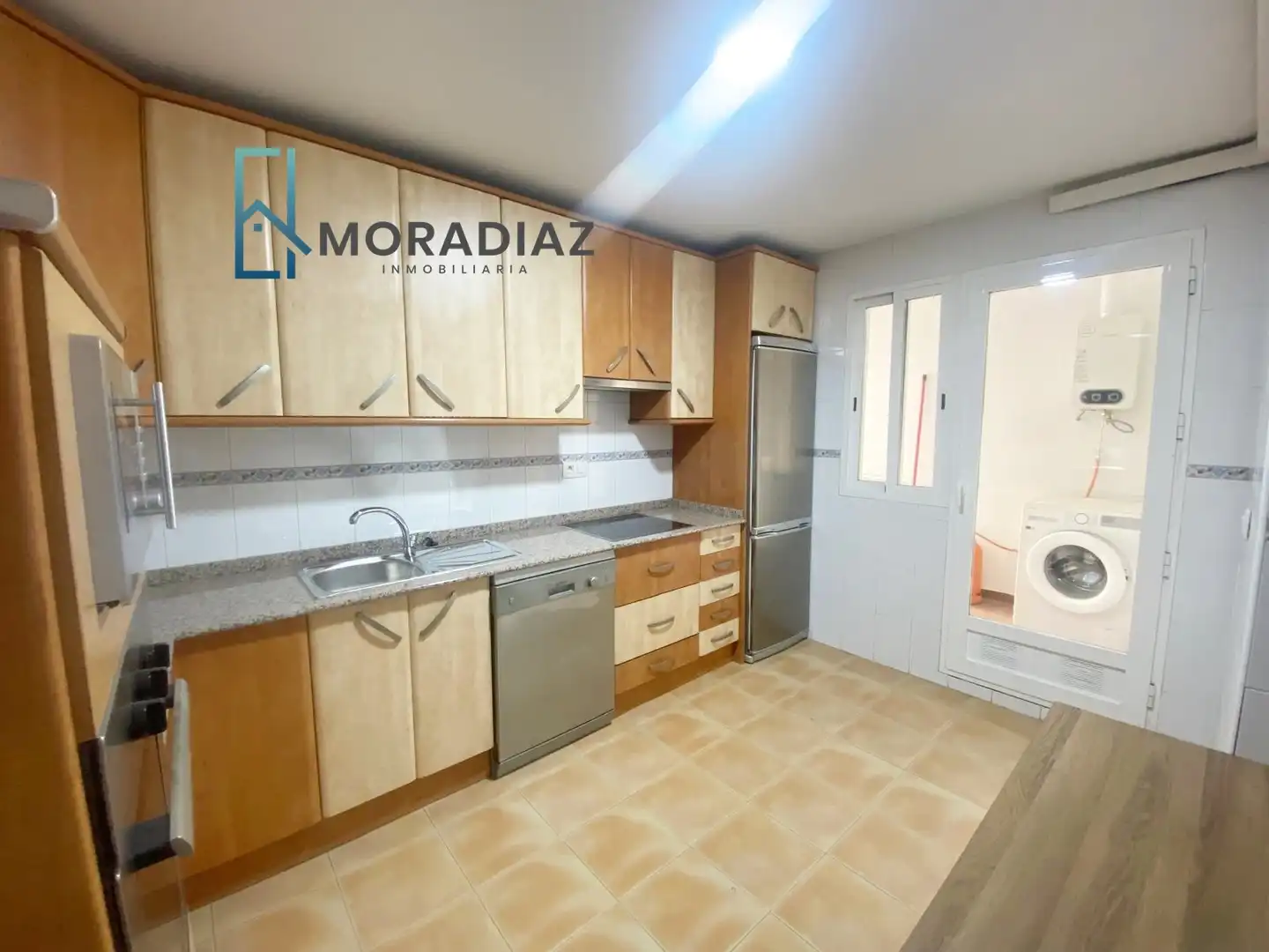 Cocina de Piso de alquiler en Don Benito con Aire acondicionado, Parquet y Trastero