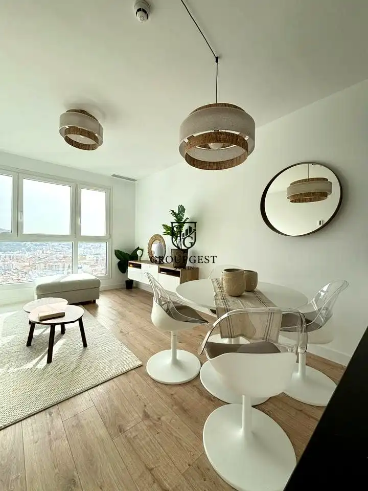Wohnzimmer von Wohnung zur Miete in Málaga Capital mit Klimaanlage, Heizung und Parkett