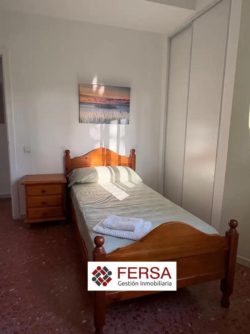 Bedroom of Flat for rent in El Puerto de Santa María  with Air Conditioner, Private garden and Furnished