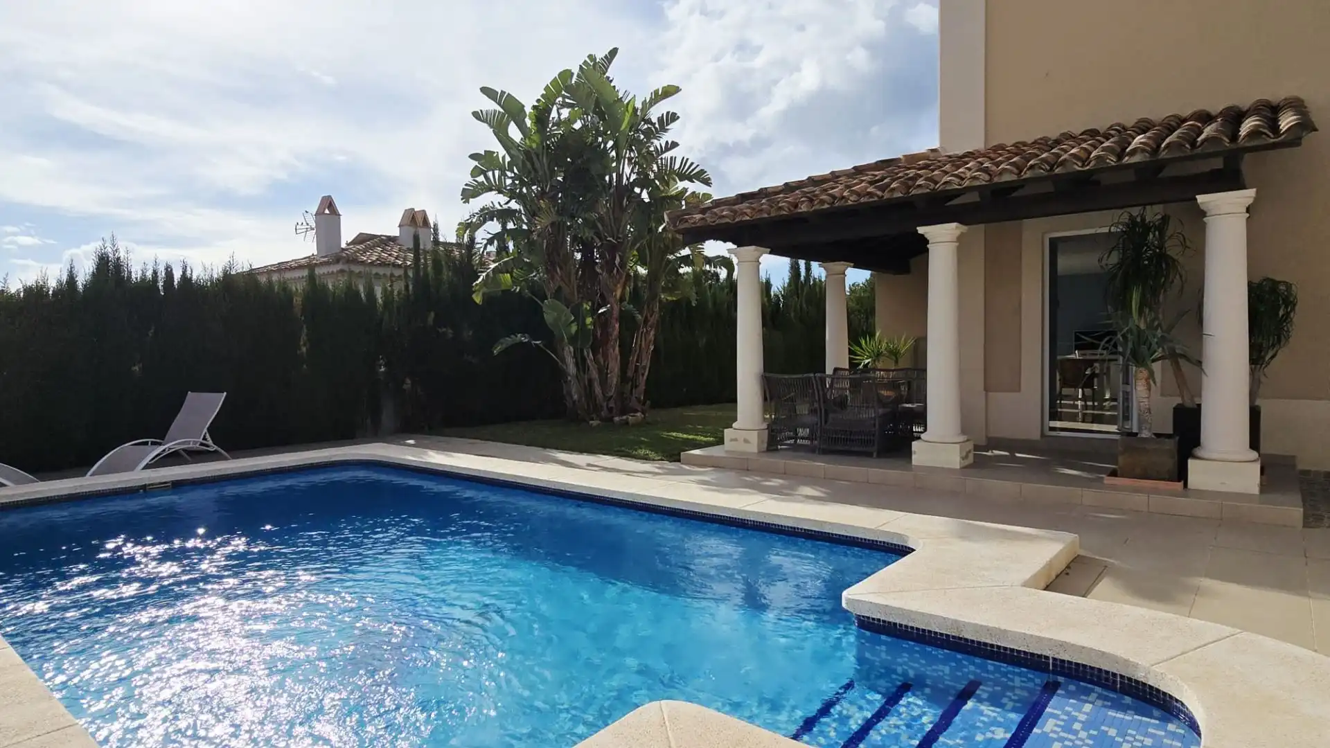 Piscina de Casa o xalet en venda en Finestrat amb Aire condicionat, Jardí privat i Traster