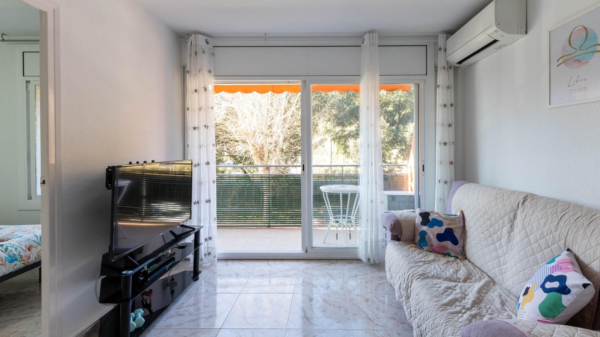 Bedroom of Flat for sale in Santa Susanna  with Air Conditioner, Terrace and Community pool