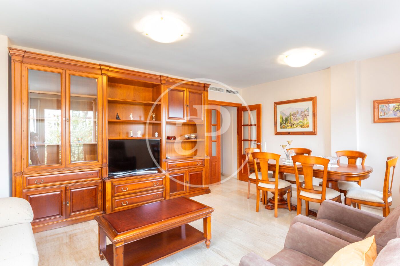 Sala de estar de Piso de alquiler en Burriana / Borriana con Aire acondicionado, Calefacción y Amueblado