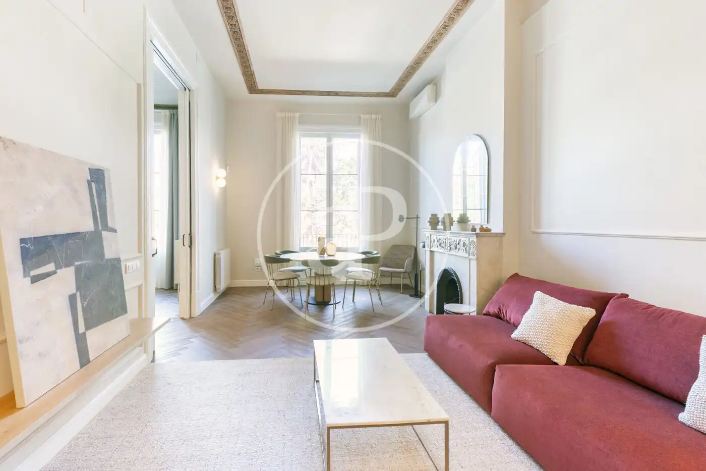 Living room of Flat for sale in Barcelona  with Air Conditioner, Heating and Private garden