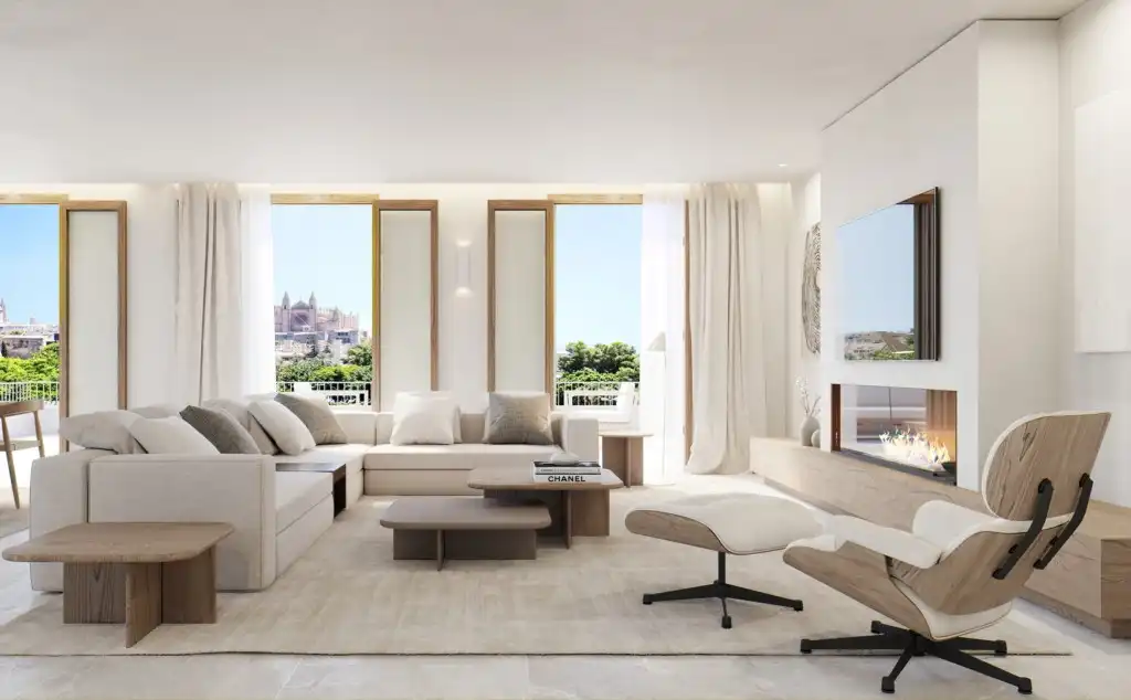 Sala d'estar de Planta baixa en venda en  Palma de Mallorca amb Aire condicionat, Calefacció i Jardí privat