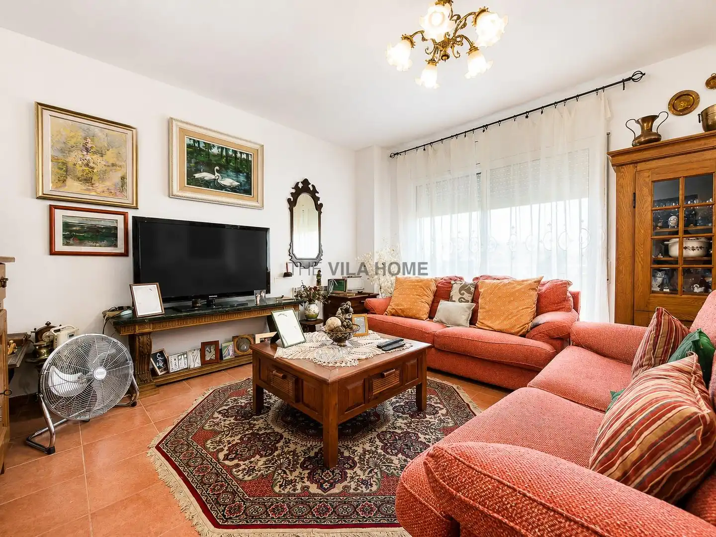 Sala d'estar de Casa o xalet en venda en Olivella amb Calefacció, Jardí privat i Terrassa