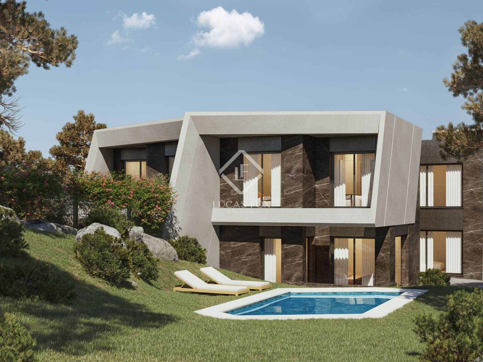 Vista exterior de Casa o xalet en venda en Torrelodones amb Aire condicionat, Calefacció i Jardí privat