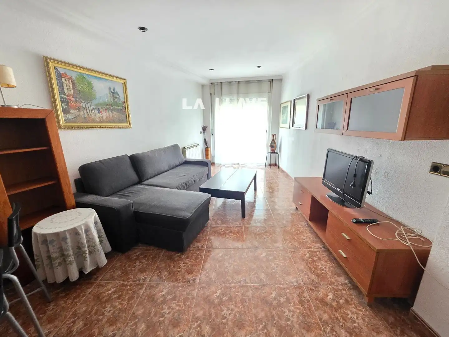 Sala de estar de Piso en venta en Blanes con Calefacción, Terraza y Amueblado