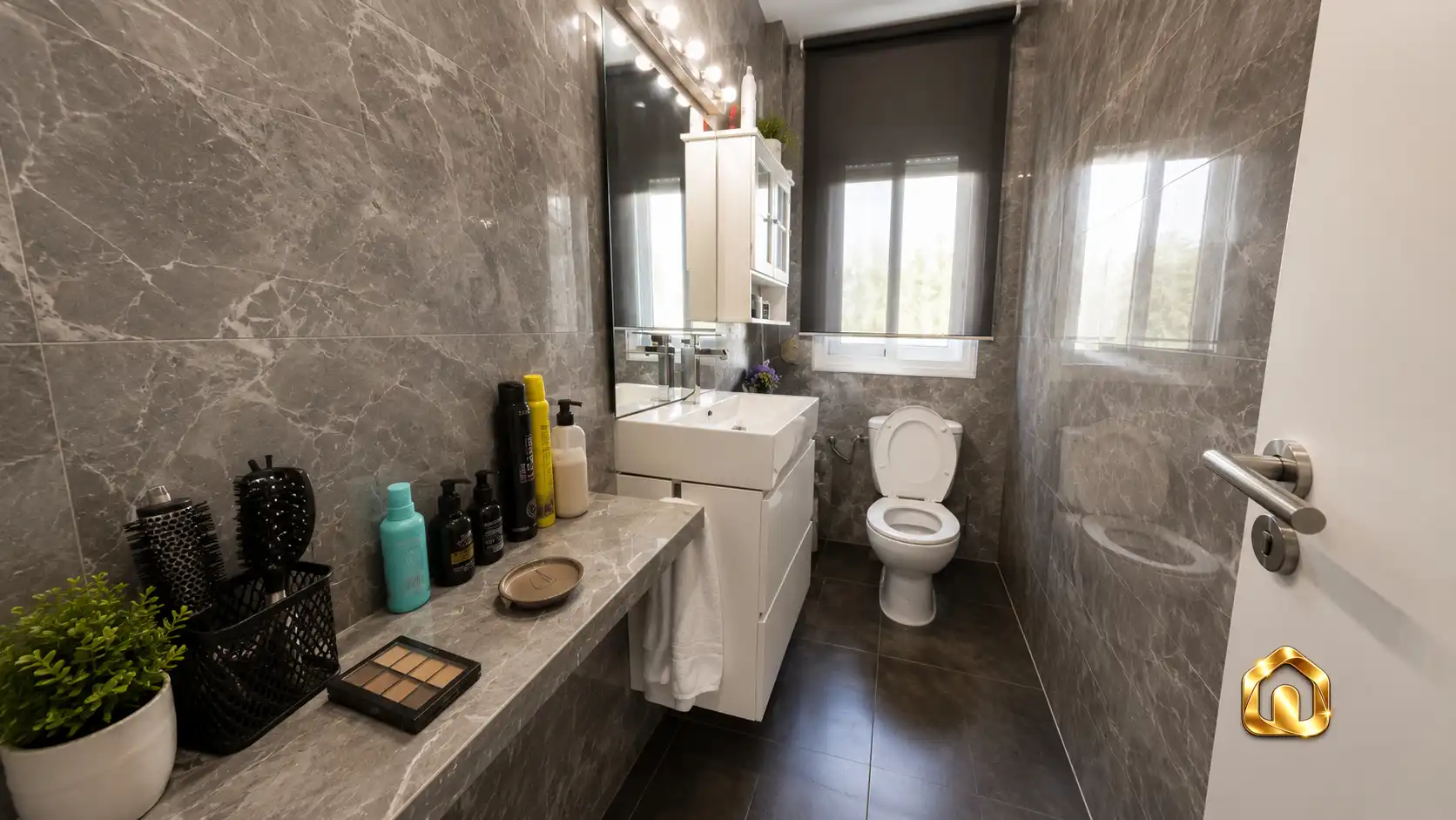 Baño de Casa o chalet en venta en Sant Fost de Campsentelles con Aire acondicionado, Jardín privado y Terraza