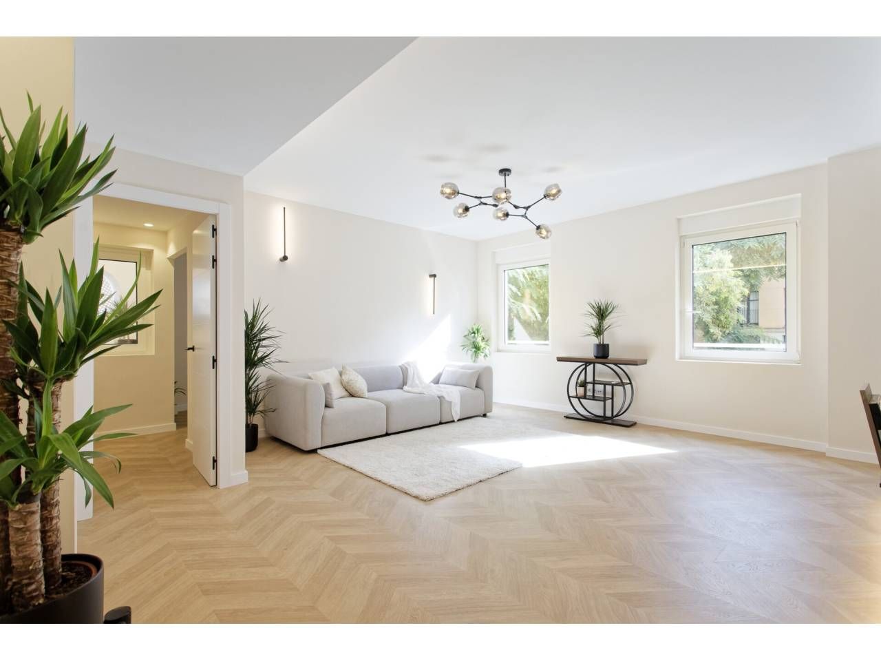 Living room of Flat for sale in  Barcelona Capital  with Air Conditioner, Heating and Parquet flooring