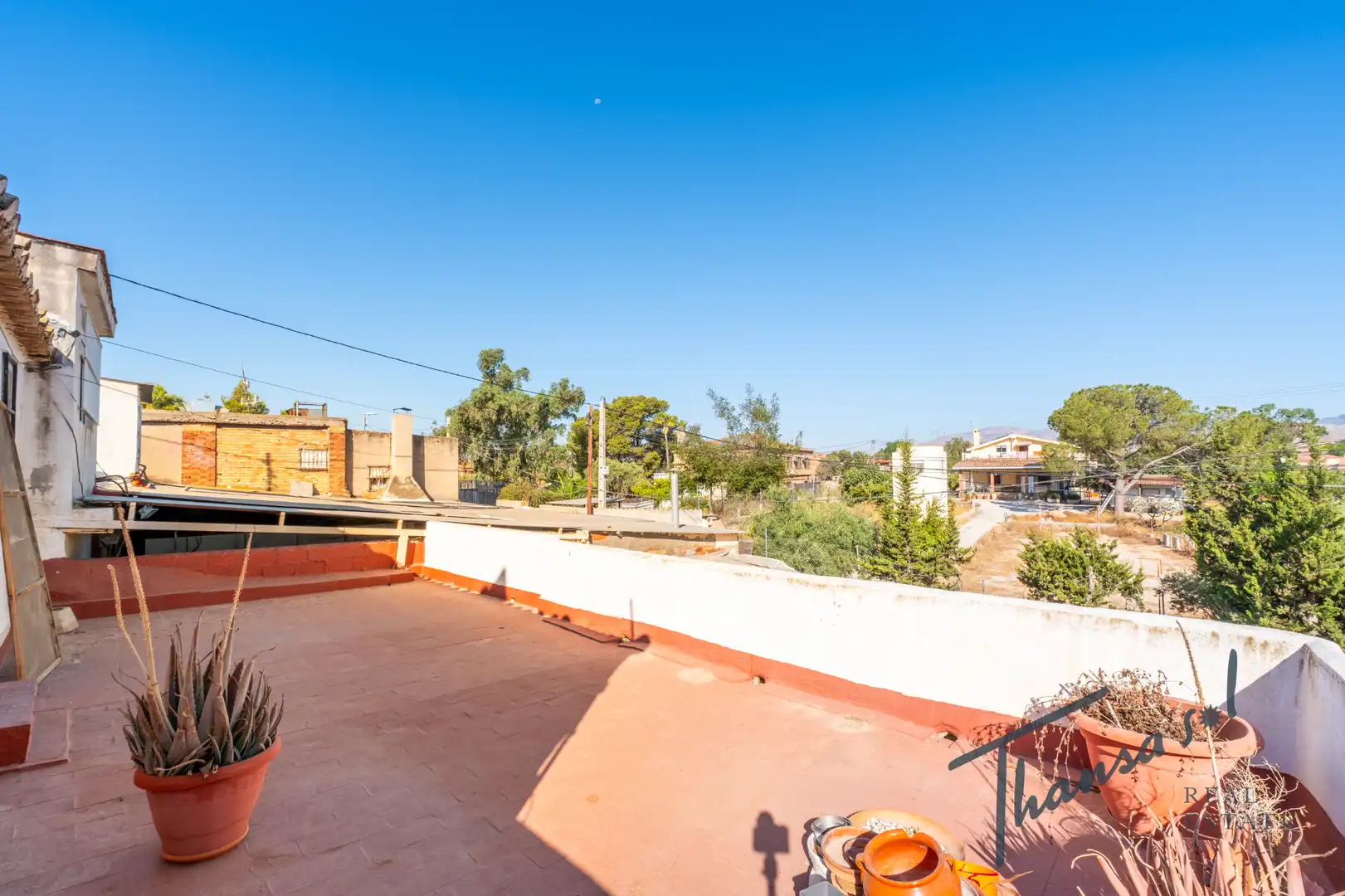 Terrassa de Casa adosada en venda en Alicante / Alacant amb Aire condicionat, Jardí privat i Terrassa