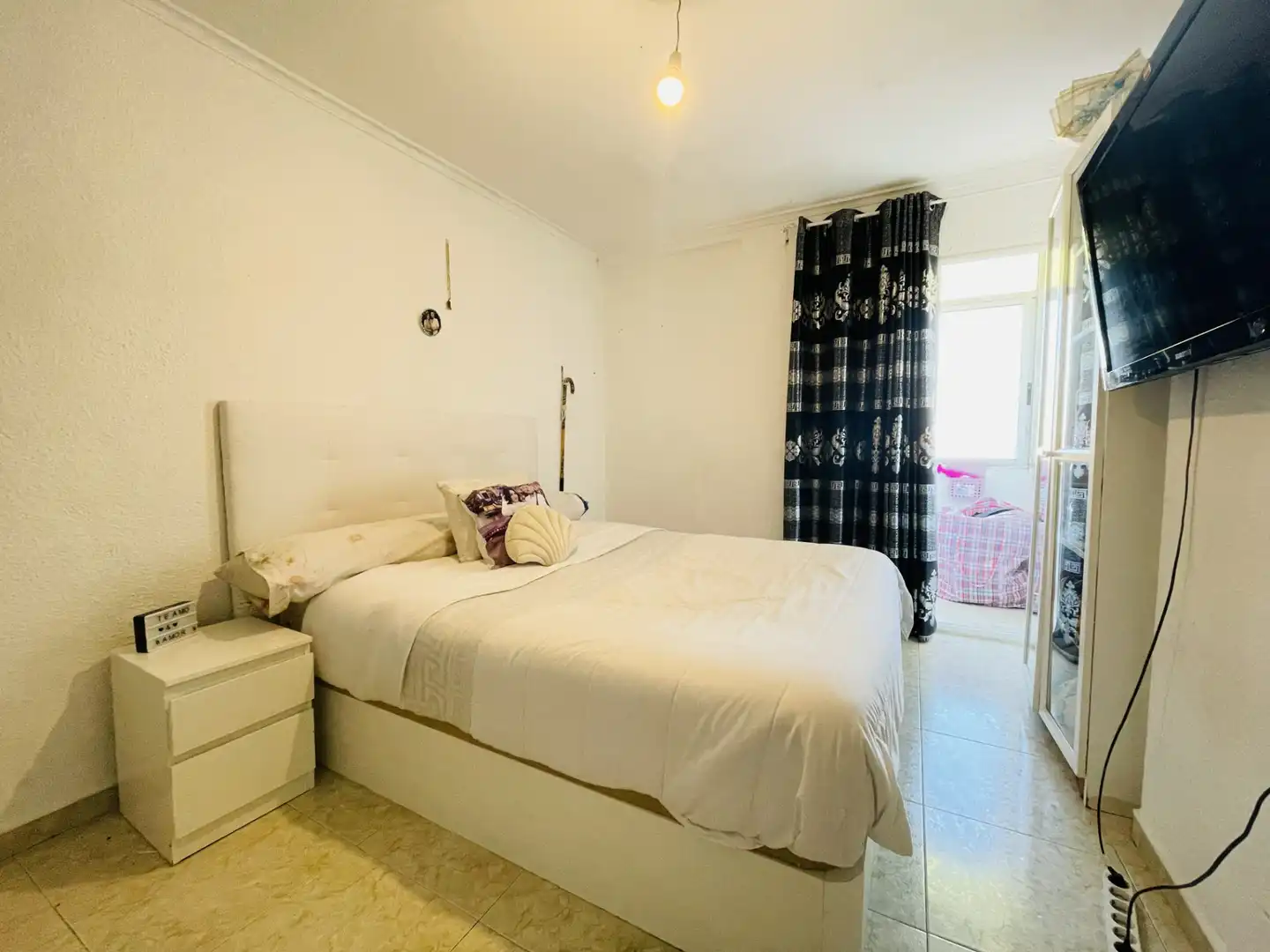 Bedroom of Flat for sale in Alagón  with Terrace, Storage room and Furnished