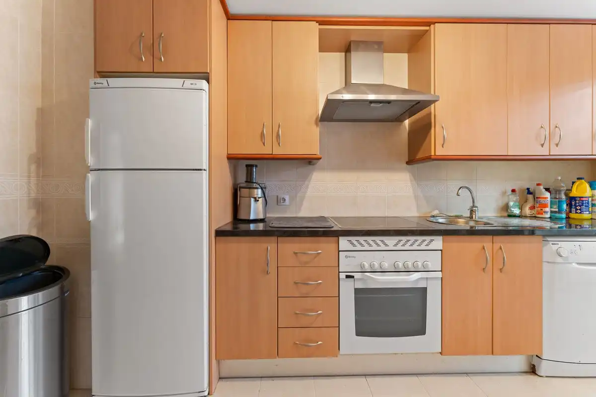 Cocina de Apartamento en venta en Mijas con Aire acondicionado, Jardín privado y Terraza