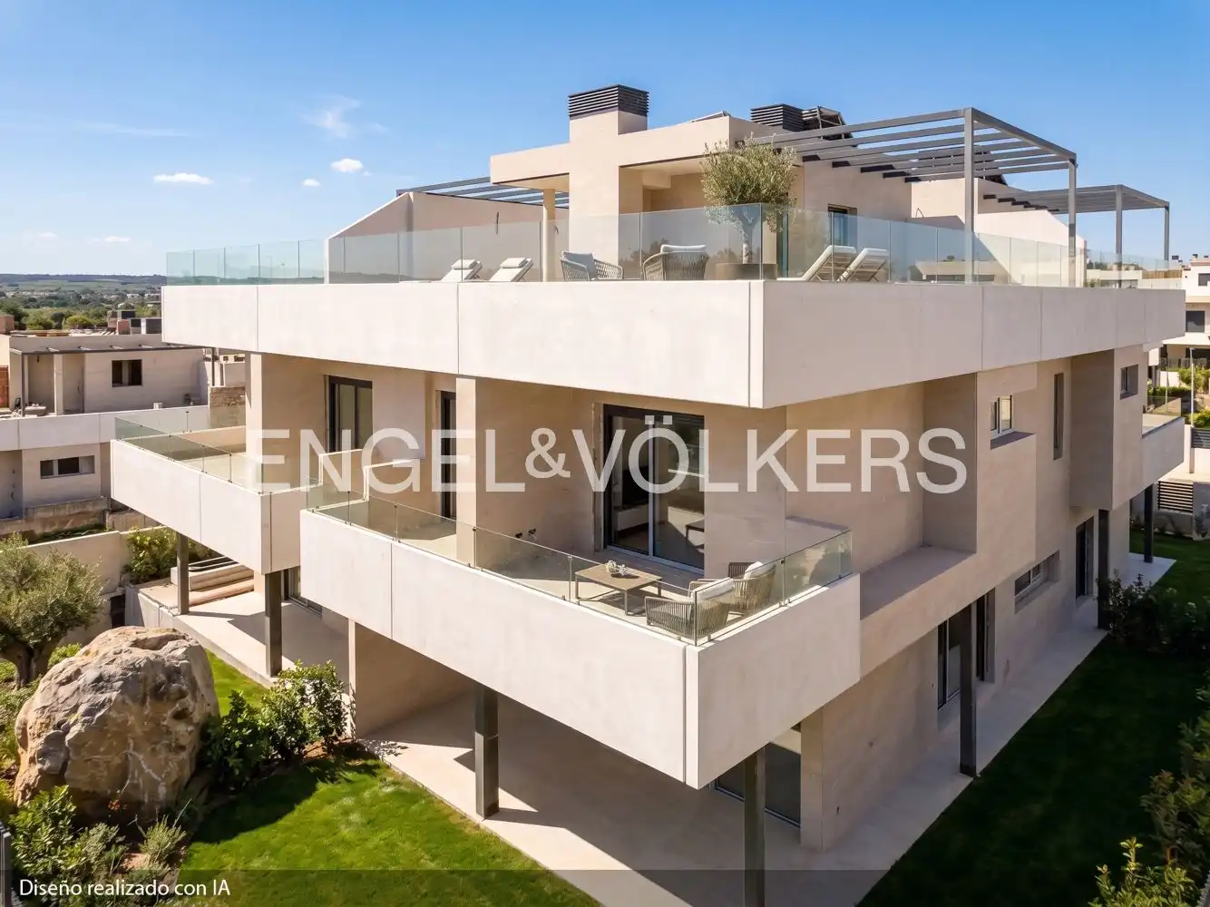 Exterior view of Houses for sale in Fuente del Fresno  with Air Conditioner, Heating and Private garden