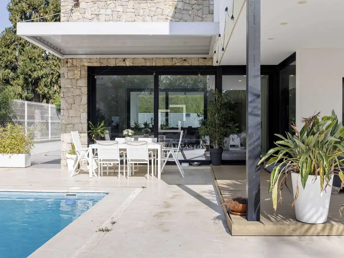 Terraza de Casa o chalet en venta en Godella con Aire acondicionado, Calefacción y Jardín privado