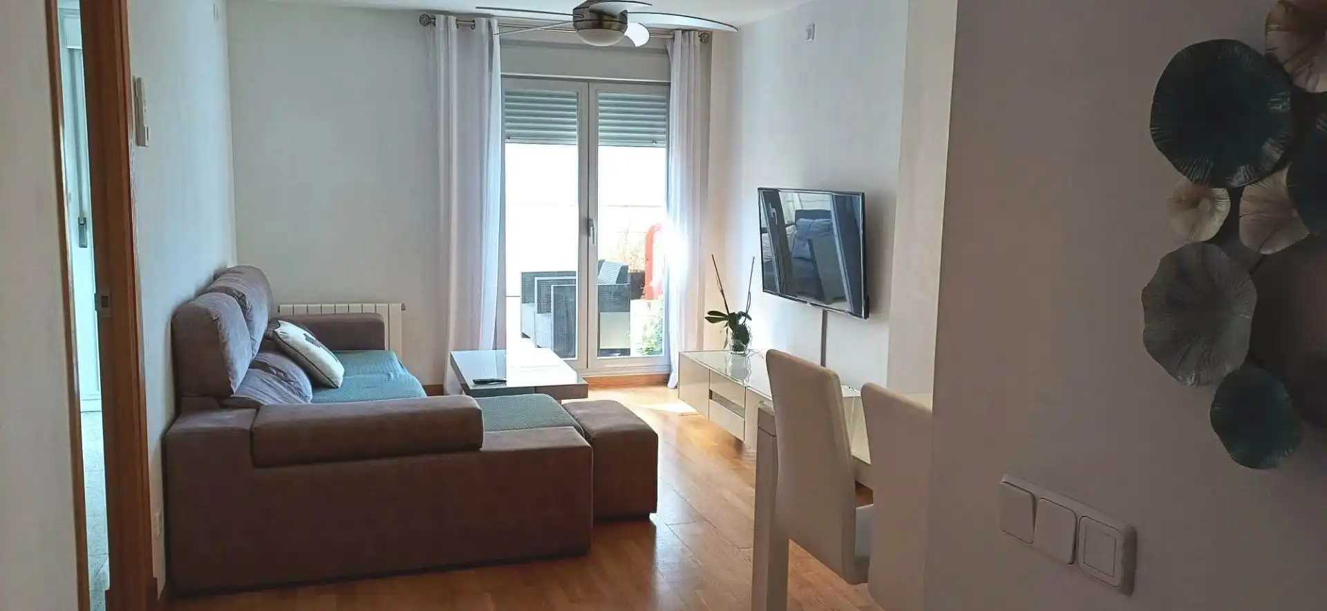 Sala de estar de Planta baja de alquiler en  Palma de Mallorca con Aire acondicionado, Calefacción y Parquet