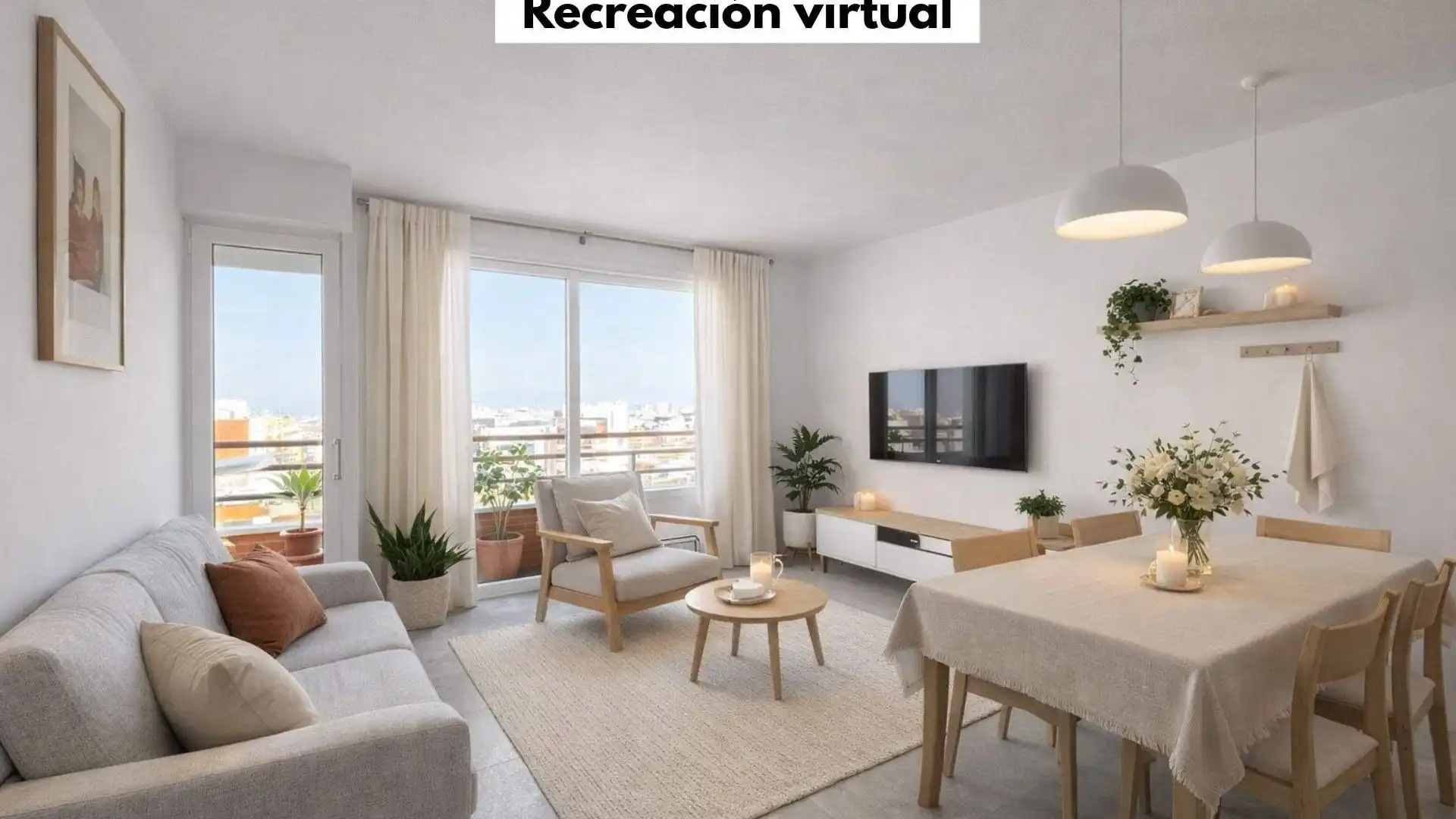 Living room of Flat for sale in Gandia  with Terrace and Balcony