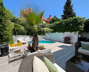 Terrace of Single-family semi-detached to rent in  Madrid Capital  with Air Conditioner, Heating and Parquet flooring