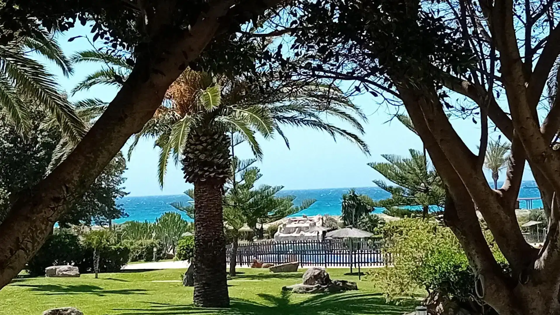 Jardí de Apartament de lloguer en Atlanterra