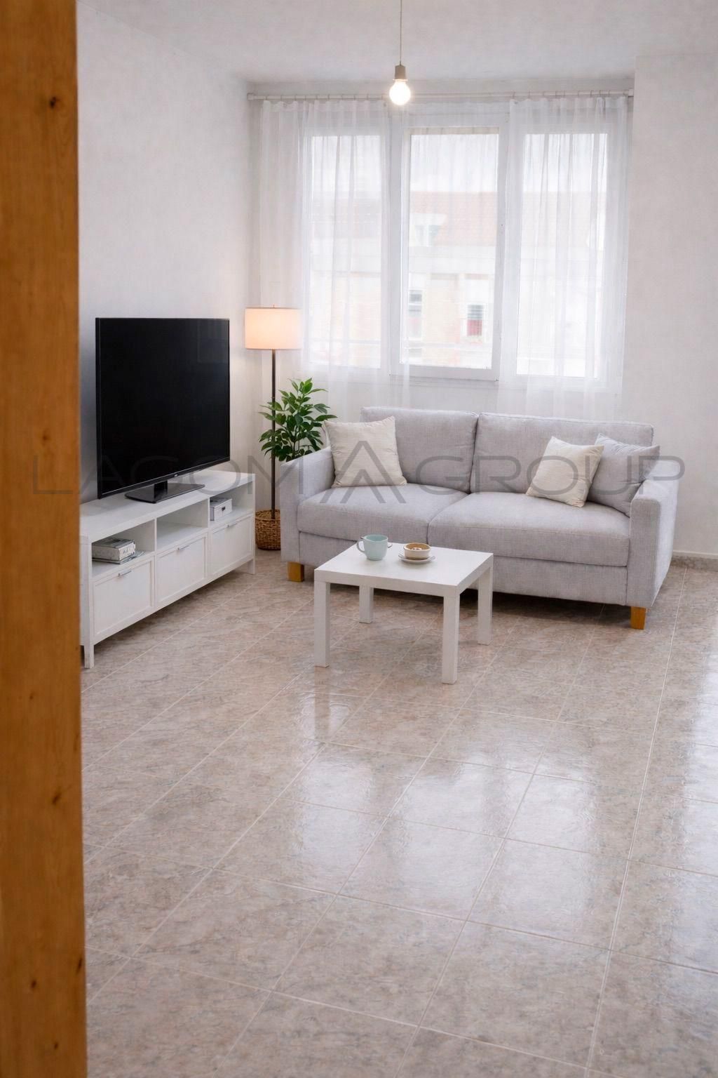 Sala d'estar de Pis en venda en  Lleida Capital amb Moblat i Balcó