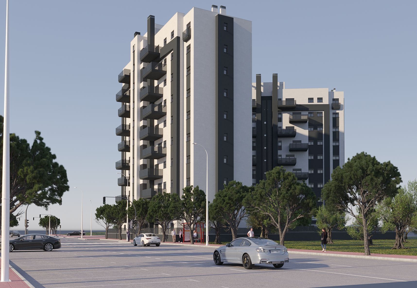 Exterior view of Flat for sale in Móstoles  with Heating, Parquet flooring and Terrace