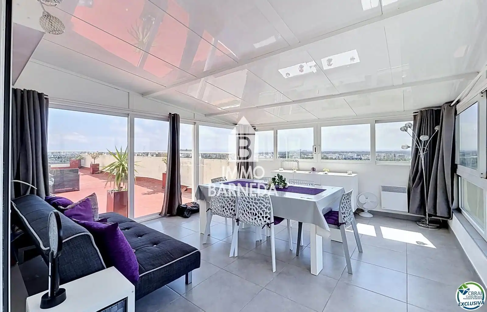 Bedroom of Flat for sale in Roses  with Heating, Terrace and Swimming Pool