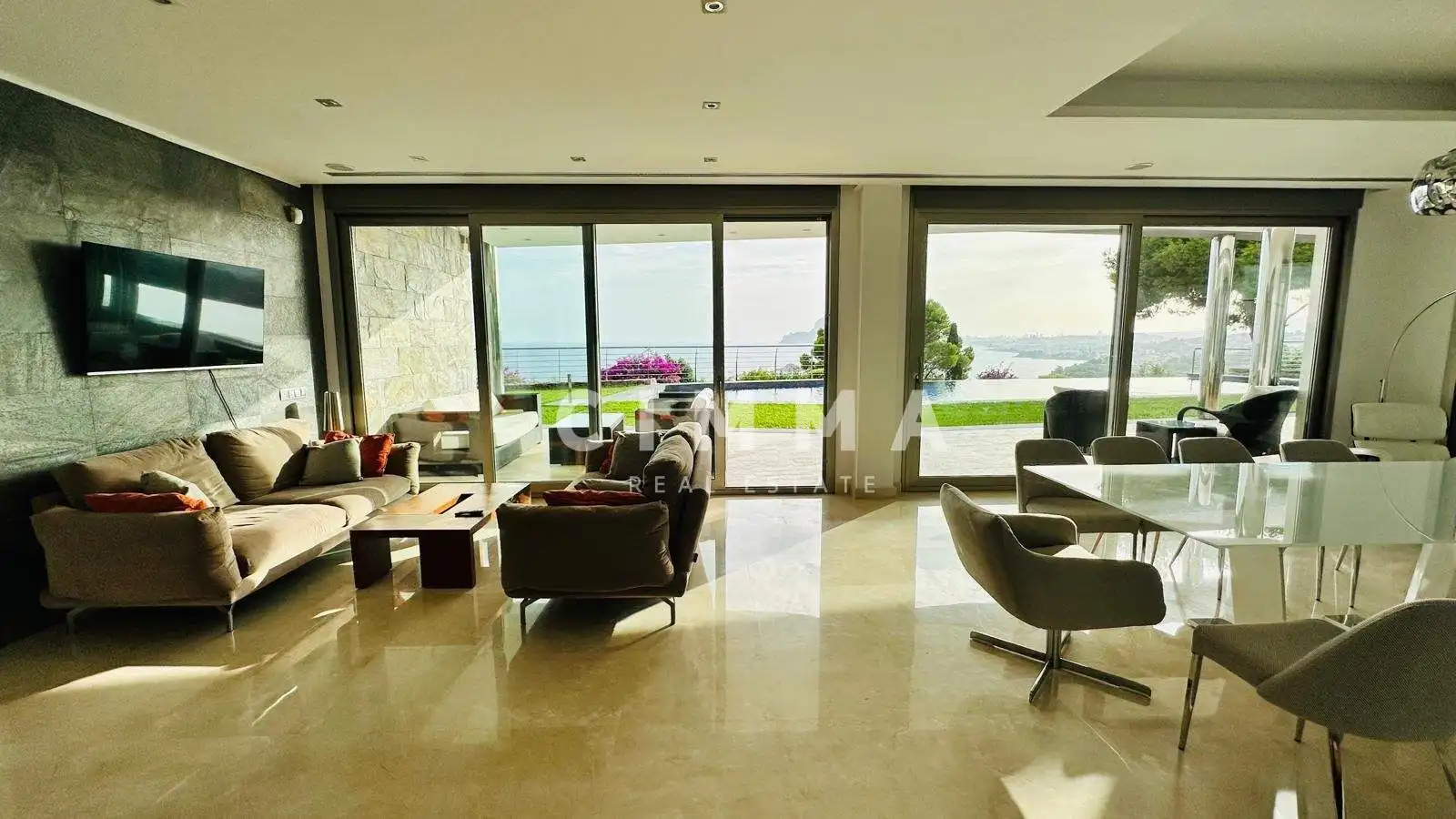 Sala de estar de Casa o chalet en venta en Altea con Aire acondicionado, Calefacción y Jardín privado