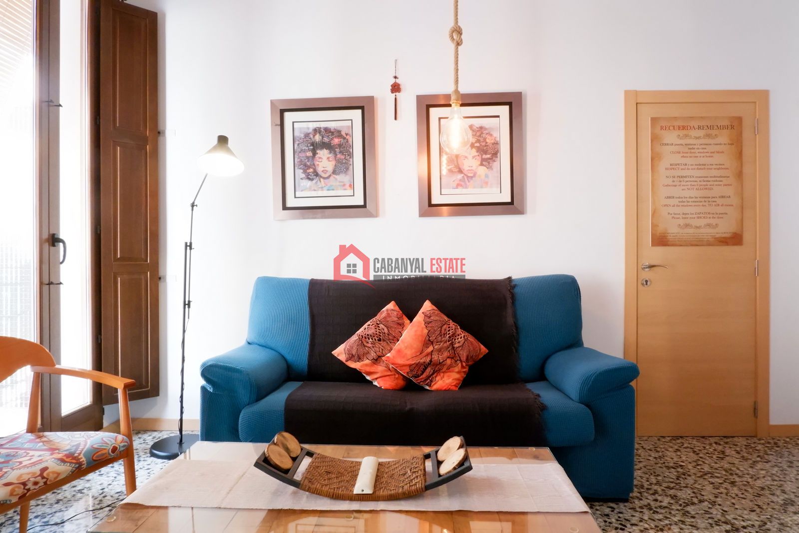 Living room of Apartment to rent in  Valencia Capital  with Air Conditioner and Furnished