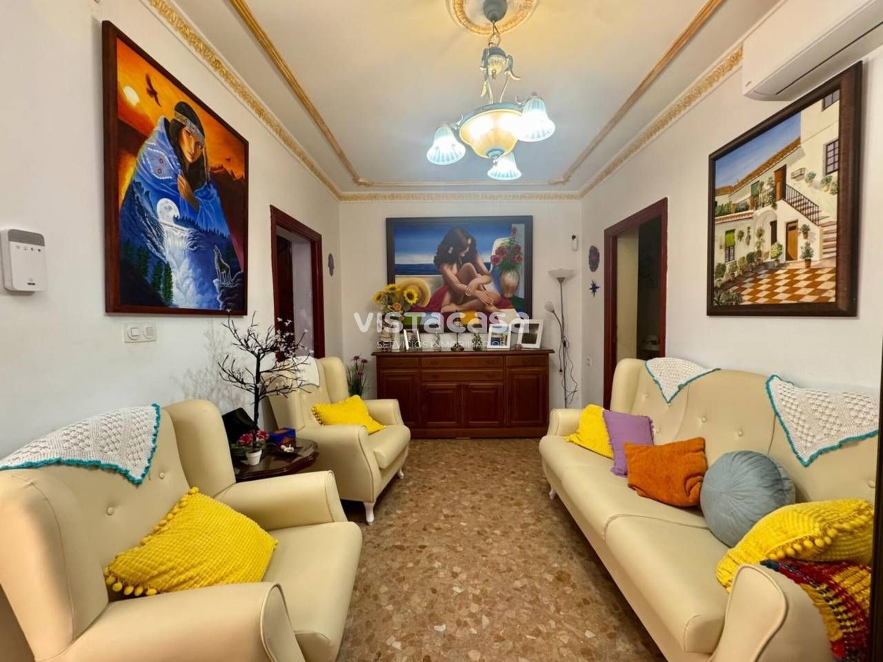 Sala d'estar de Casa o xalet en venda en El Viso del Alcor amb Calefacció i Terrassa