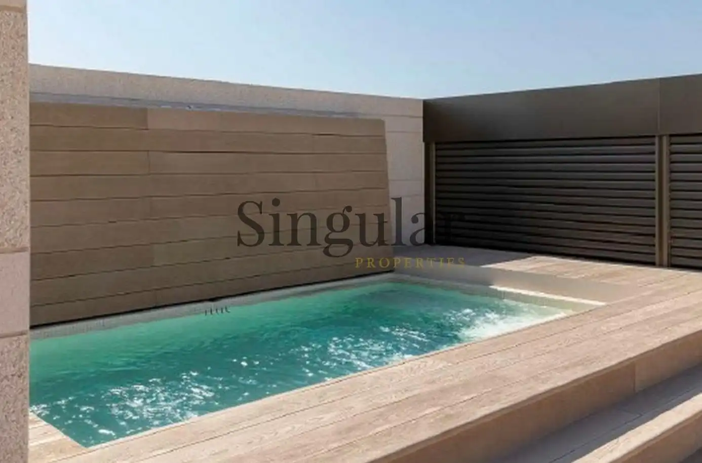 Piscina de Ático de alquiler en Barcelona con Calefacción, Jardín privado y Parquet