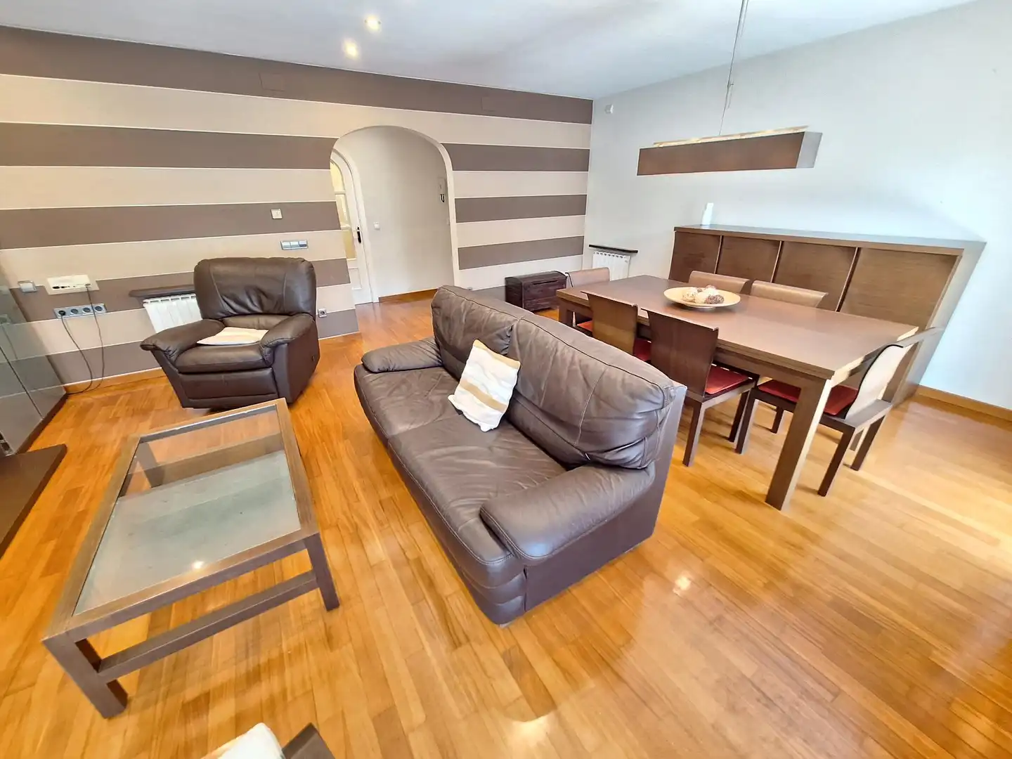 Living room of Flat for rent in Igualada  with Heating, Furnished and Balcony