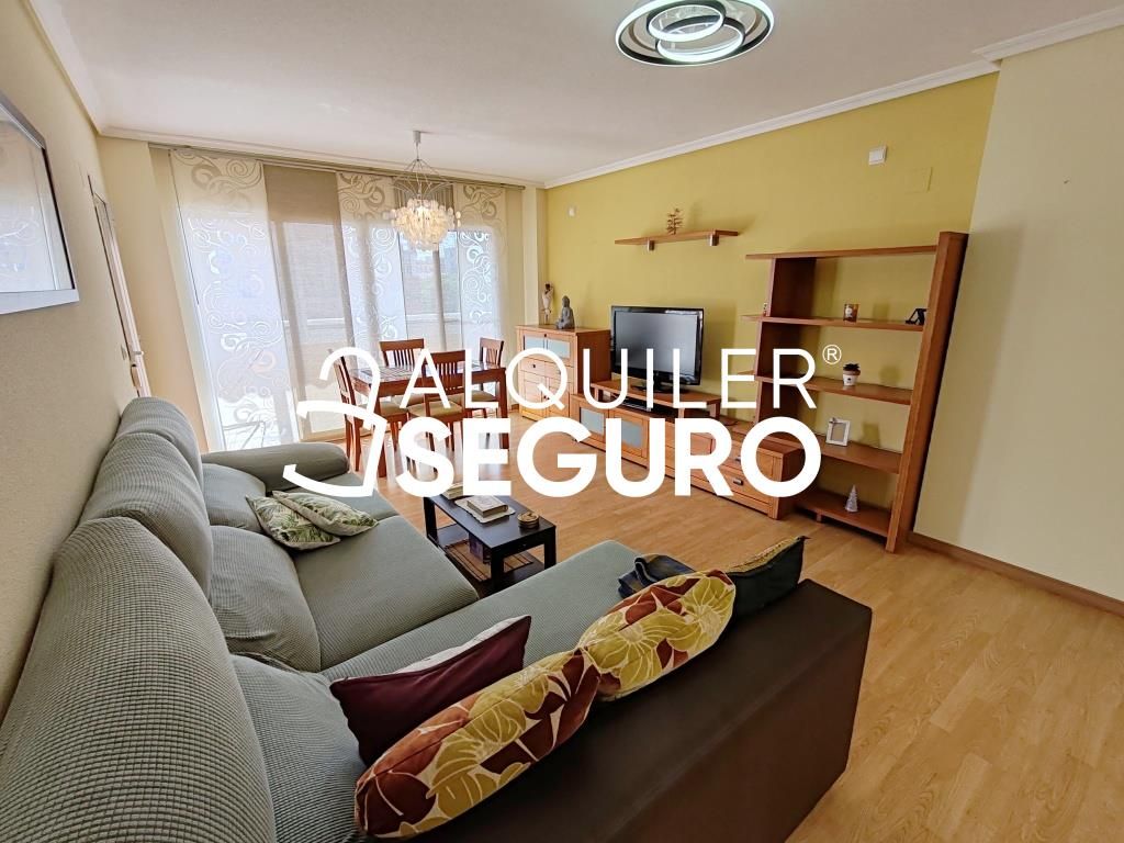 Sala d'estar de Pis de lloguer en Alicante / Alacant amb Aire condicionat, Calefacció i Terrassa