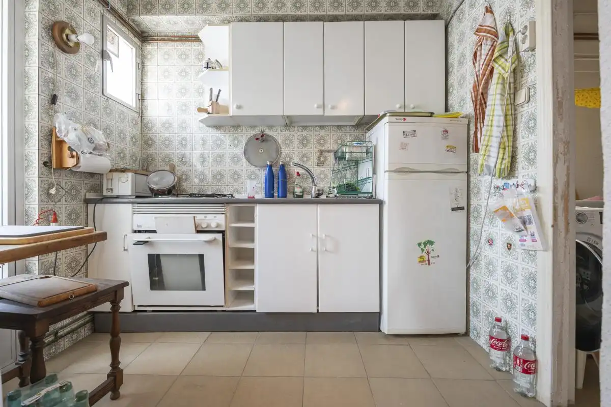 Küche von Dachboden zum Verkauf in Madrid mit Klimaanlage, Heizung und Terrasse