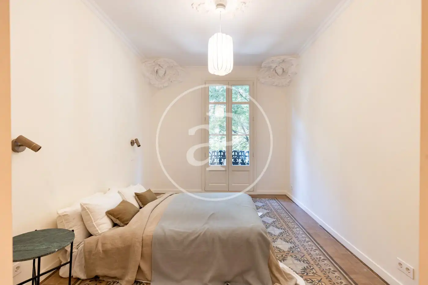 Schlafzimmer von Wohnung zum Verkauf in Barcelona mit Klimaanlage, Heizung und Terrasse