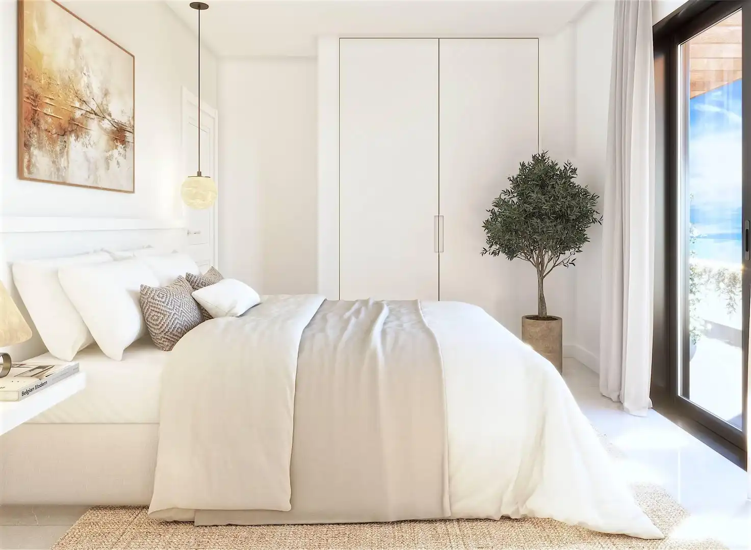 Dormitori de Apartament en venda en Mijas amb Aire condicionat, Terrassa i Traster