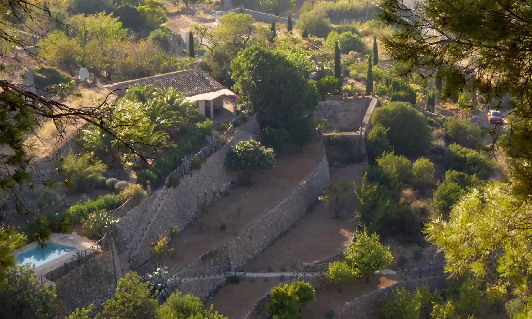 Jardín de Finca rústica en venta en Banyalbufar con Jardín privado, Terraza y Horno