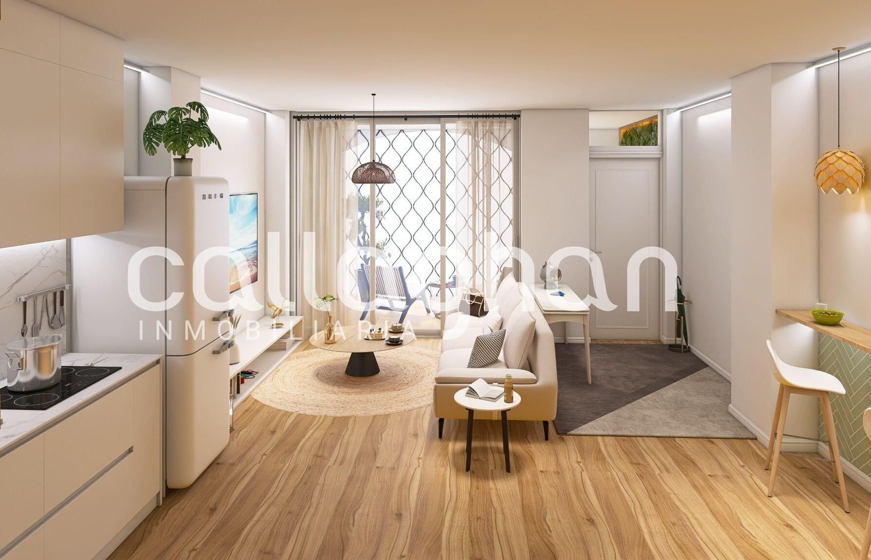 Sala d'estar de Planta baixa en venda en  Valencia Capital amb Aire condicionat i Terrassa