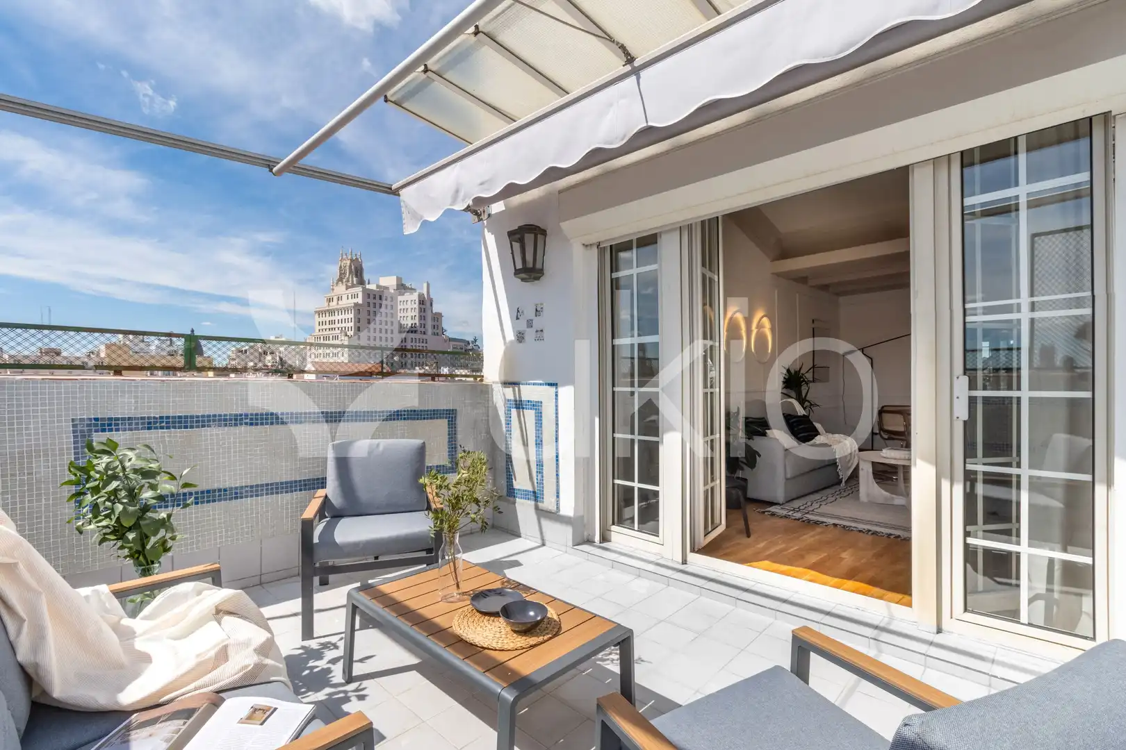 Terrasse von Dachboden zur Miete in Madrid mit Klimaanlage, Heizung und Terrasse