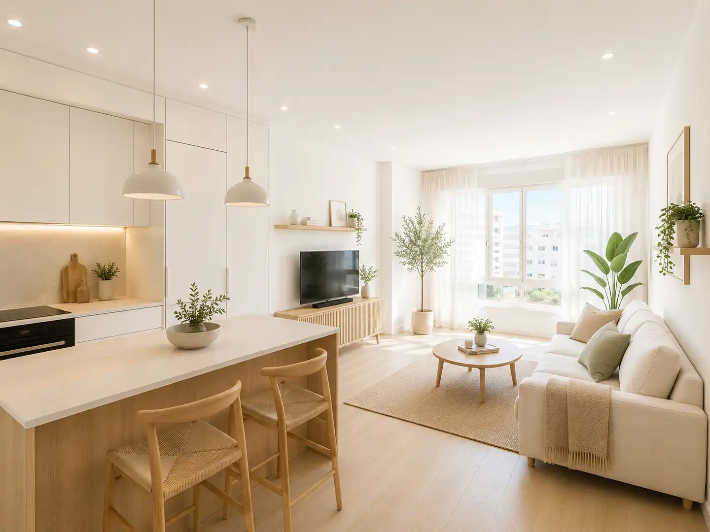 Sala de estar de Apartamento en venta en Calella con Balcón y Alarma