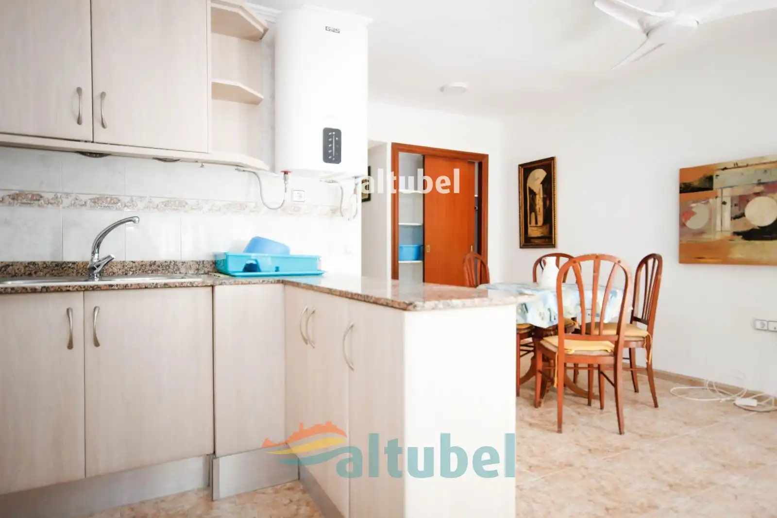 Cocina de Apartamento en venta en Peñíscola / Peníscola con Aire acondicionado