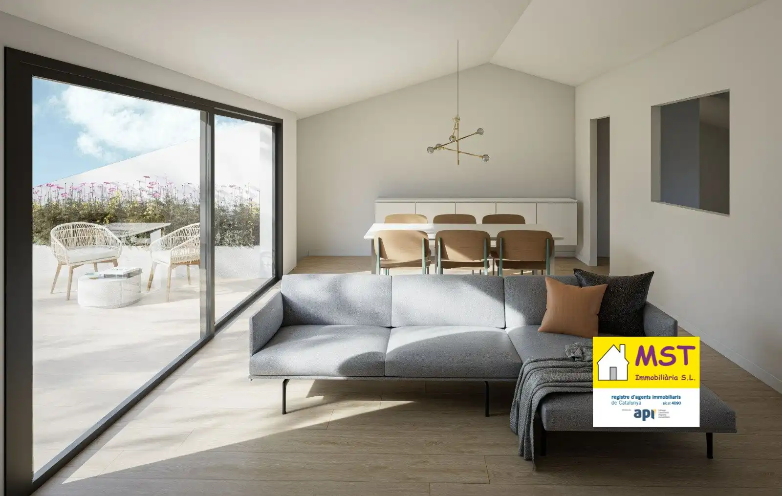 Sala de estar de Piso en venta en Sant Fruitós de Bages con Aire acondicionado, Calefacción y Terraza
