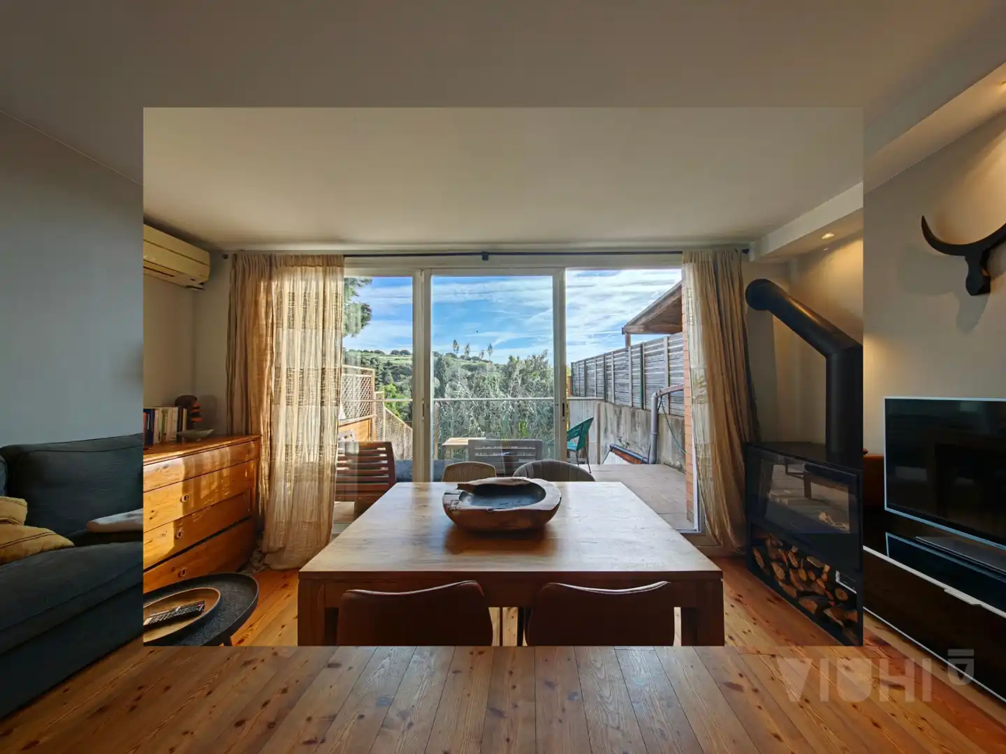 Comedor de Casa adosada en venta en Tiana con Aire acondicionado, Jardín privado y Parquet