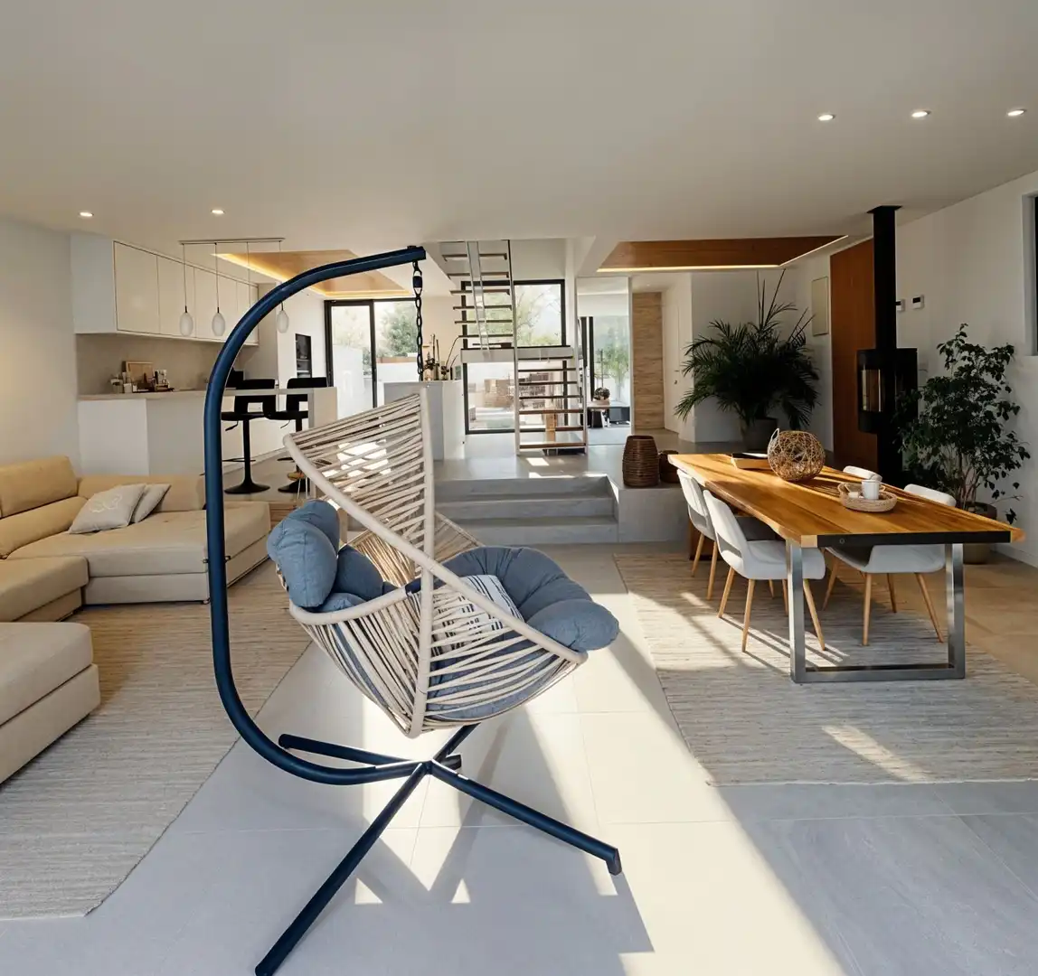 Living room of Detached homes for rent in Alcúdia  with Air Conditioner, Heating and Private garden