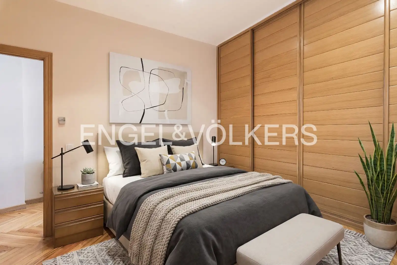 Bedroom of Flat for rent in Madrid  with Air Conditioner, Heating and Furnished
