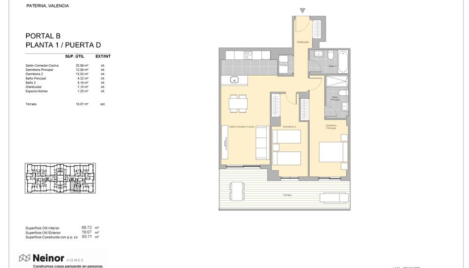 Photo 1 from new construction home in Flat for sale in   Calle Carrasca, 1, Parc Central, Valencia