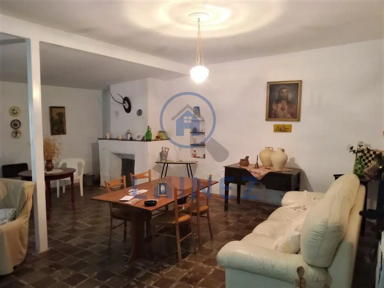 Living room of Houses for sale in Granja de Torrehermosa  with Heating, Private garden and Storage room