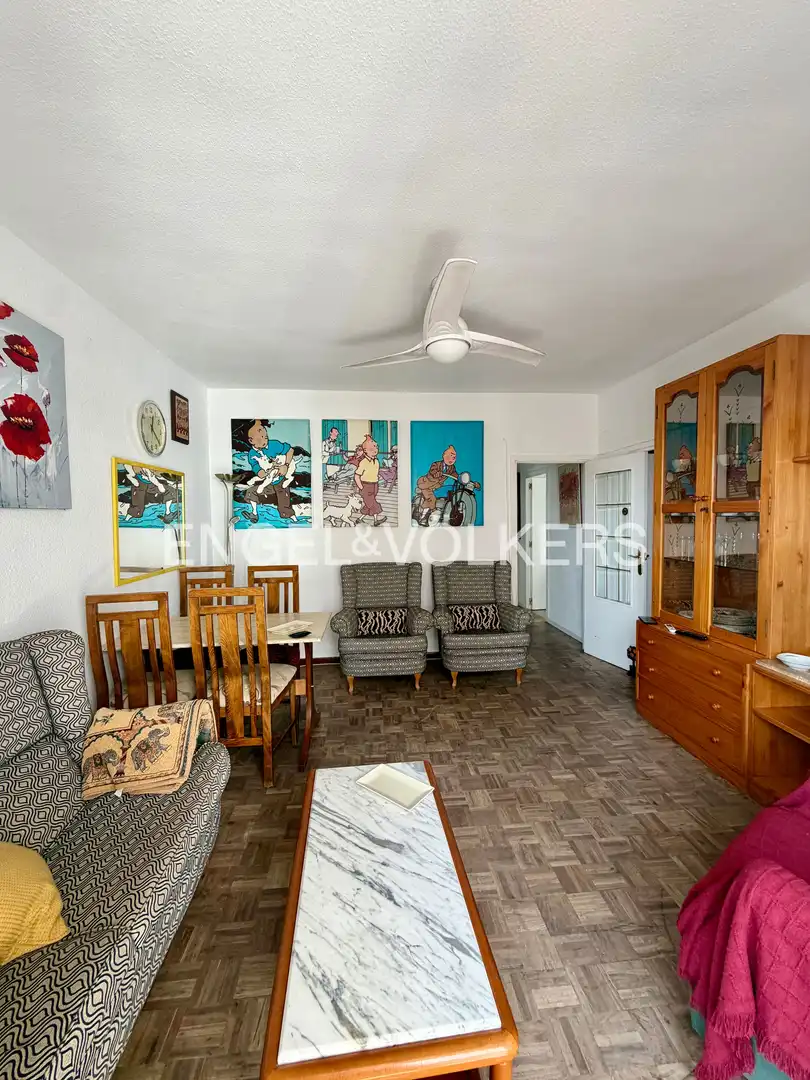 Sala de estar de Piso de alquiler en Valencia con Calefacción, Parquet y Amueblado